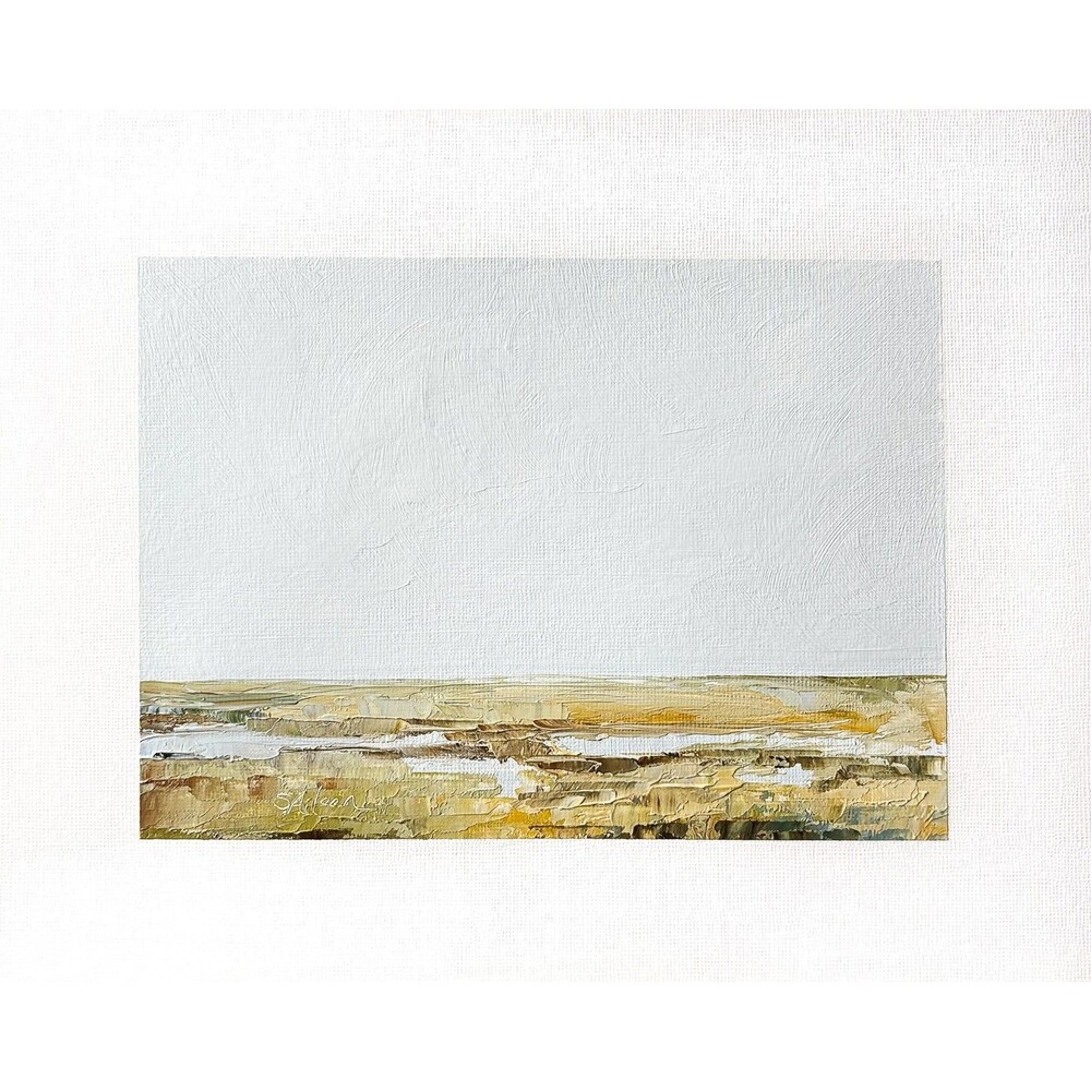 8x10 Original Oil Landscape Painting Lowcountry Marsh Impressionist Coast Signed